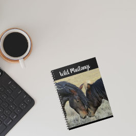 Wild paard Mustang Spiraal Foto Notitieboek