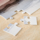 Wild Paard op grasduin bij zonsondergang Legpuzzel (Zijkant)