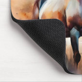 Wild Paard op grasduin bij zonsondergang Muismat (Hoek)