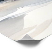 Wild Paard op grasduin bij zonsondergang Poster (Hoek)