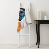 Wild Paard op grasduin bij zonsondergang Sherpa Deken (In situ)