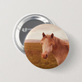  wild paard ronde button 5,7 cm (Voorkant /achterkant)