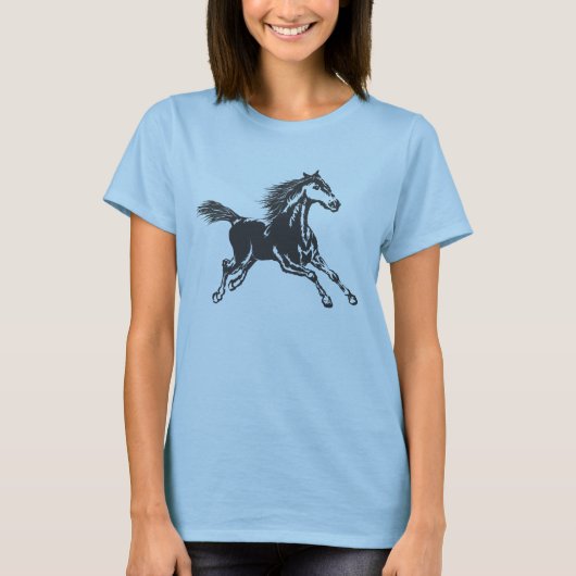 wild paard t-shirt (Voorkant)