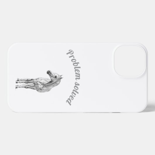 Wild Paard Telefoon Case iPhone Hoesje (Achterkant horizontaal)