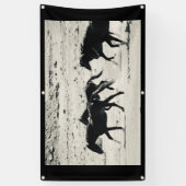 WILD PAARD VAN de Banner van UTAH MET (Verticaal)