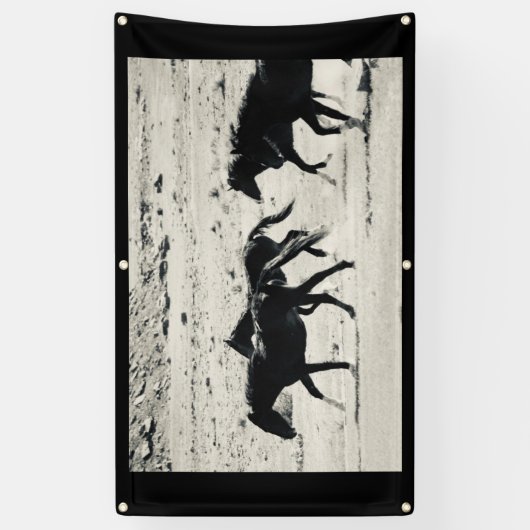 WILD PAARD VAN de Banner van UTAH MET (Verticaal)