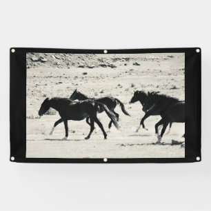 WILD PAARD VAN de Banner van UTAH MET