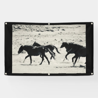 WILD PAARD VAN de Banner van UTAH MET