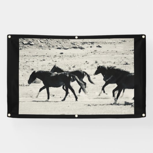 WILD PAARD VAN de Banner van UTAH MET (Horizontaal)