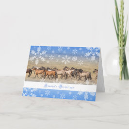 Wild paarden - 5x7 de Kaart van de Vakantie