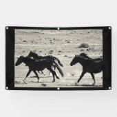 WILD PAARDEN VAN de Banner van UTAH met (Horizontaal)