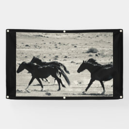 WILD PAARDEN VAN de Banner van UTAH met