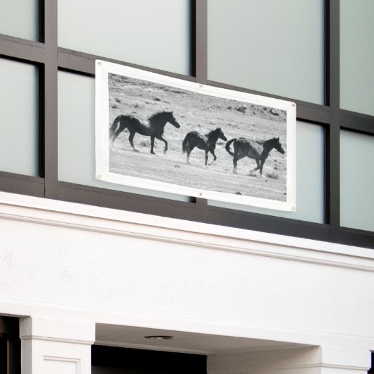 WILD PAARDEN VAN de Banner van UTAH MET (Buitenkant Gebouw)