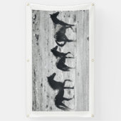 WILD PAARDEN VAN de Banner van UTAH MET (Verticaal)