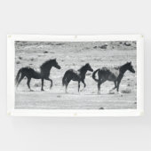 WILD PAARDEN VAN de Banner van UTAH MET (Horizontaal)