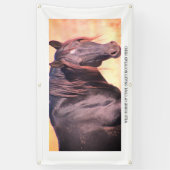 WILD PAARDEN VAN de Banner van UTAH MET (Verticaal)