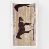 WILD PAARDEN VAN de Banner W/GROMMETS van UTAH (Verticaal)
