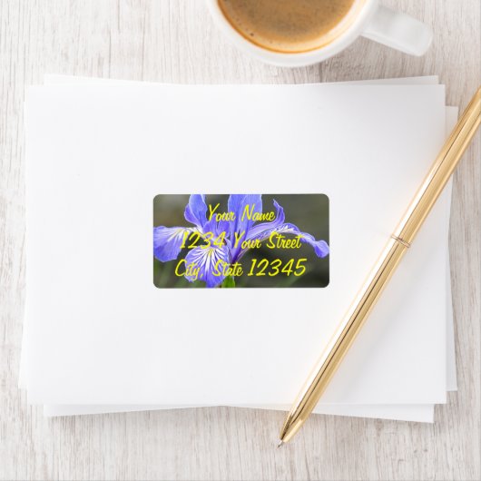 Wild Paars Iris Etiket (Insitu)