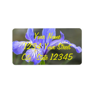 Wild Paars Iris Etiket