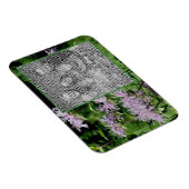 Wild Paarse Bee Balm Lijst Uw foto toevoegen Magneet (Rechterzijde)