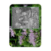Wild Paarse Bee Balm Lijst Uw foto toevoegen Magneet (Verticaal)