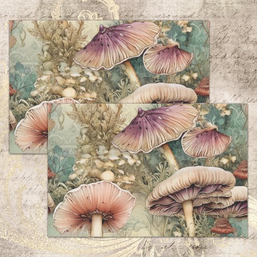 WILD PADDENSTOELBOS DECOUPAGE TISSUEPAPIER