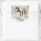 Wild Paint Horse Picasso Grote Fotosticker Vierkante Sticker (Tas)