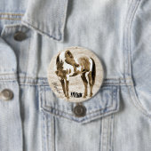 Wild Paint Horse Stallion Picasso Button (In situ)