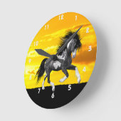 Wild Paint Paard Wandklok (Hoek)