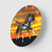Wild Paint Paard Wandklok (Hoek)