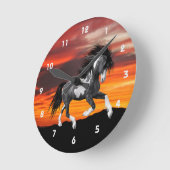 Wild Paint Paard Wandklok (Hoek)