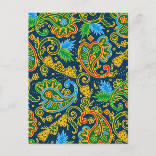 Wild Paisley Briefkaart (Voorkant)