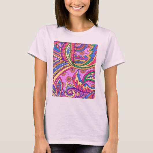 WILD PAISLEY T-SHIRT (Voorkant)