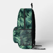 Wild palm oerwoud met naam bedrukte rugzak (Rechts)