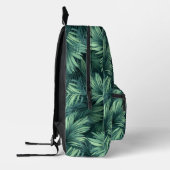 Wild palm oerwoud met naam bedrukte rugzak (Links)