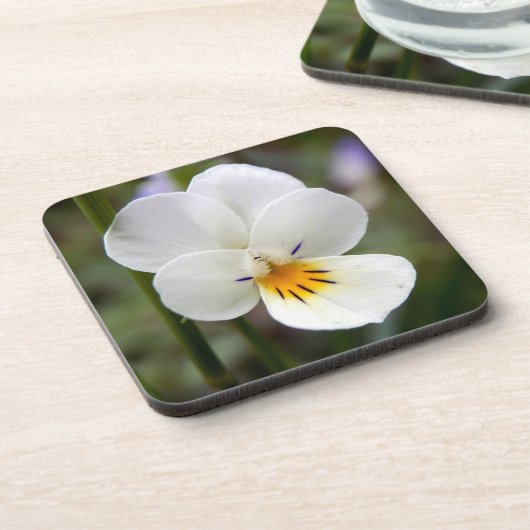 Wild Pansy Hard Plastic Onderzetters (Linkerzijde)