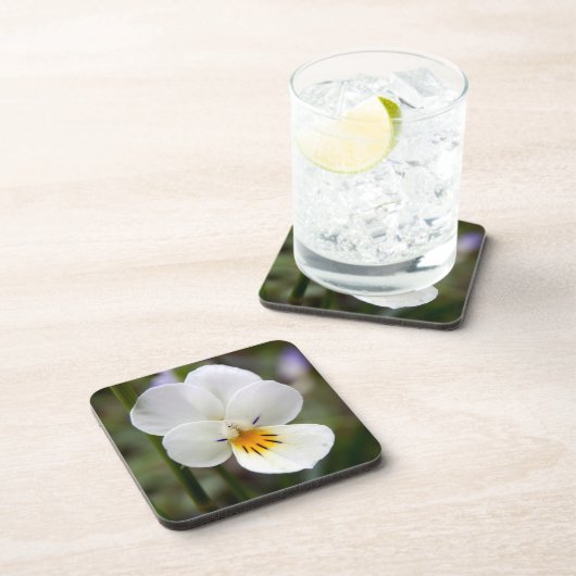 Wild Pansy Hard Plastic Onderzetters (Rechterzijde)