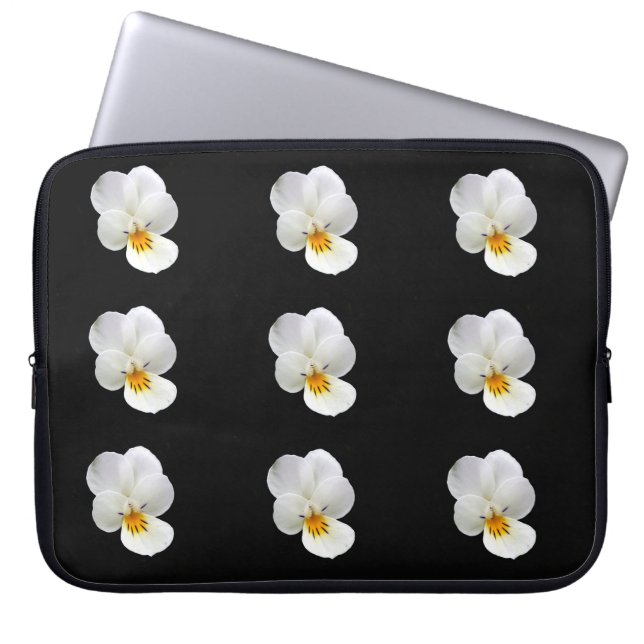 Wild Pansy-laptophoes Laptop Sleeve (Voorkant)
