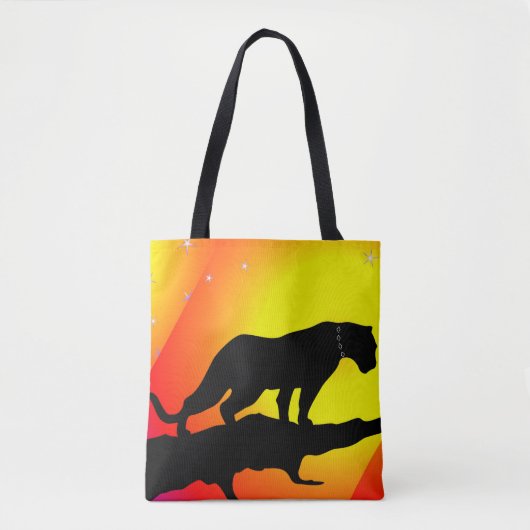 Wild Panther Canvas tas (Voorkant)