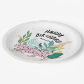 Wild Party Animals Kids Verjaardagspapier Borden Papieren Bordje (Gekanteld)