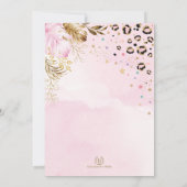 Wild Party Animals Safari Leopard Print Birthday Kaart (Achterkant)