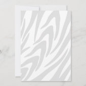 Wild Party/Blauwe Zebra Kaart (Achterkant)