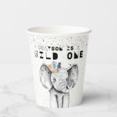 Wild Party Dier Verjaardagsfeestje Papier Cup Papieren Bekers (Achterkant)
