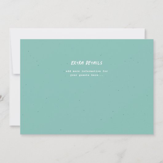 Wild Party Dieren Kids Verjaardagsfeest Uitnodigin Kaart (Achterkant)