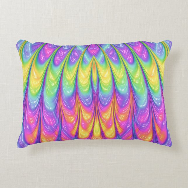 ~ WILD PASTEL ~ Fractal Design ~ Accent Kussen (Voorkant)