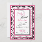 Wild Patchwork-uitnodiging Kaart (Achterkant)