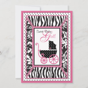 Wild Patchwork-uitnodiging Kaart