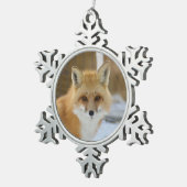 Wild Paws Alfalfa Snowflake Framed Ornament (Rechts)