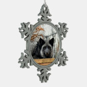 Wild Paws Aurora Sneeuwvlok Omlijst Ornament (Links)