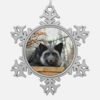Wild Paws Aurora Sneeuwvlok Omlijst Ornament